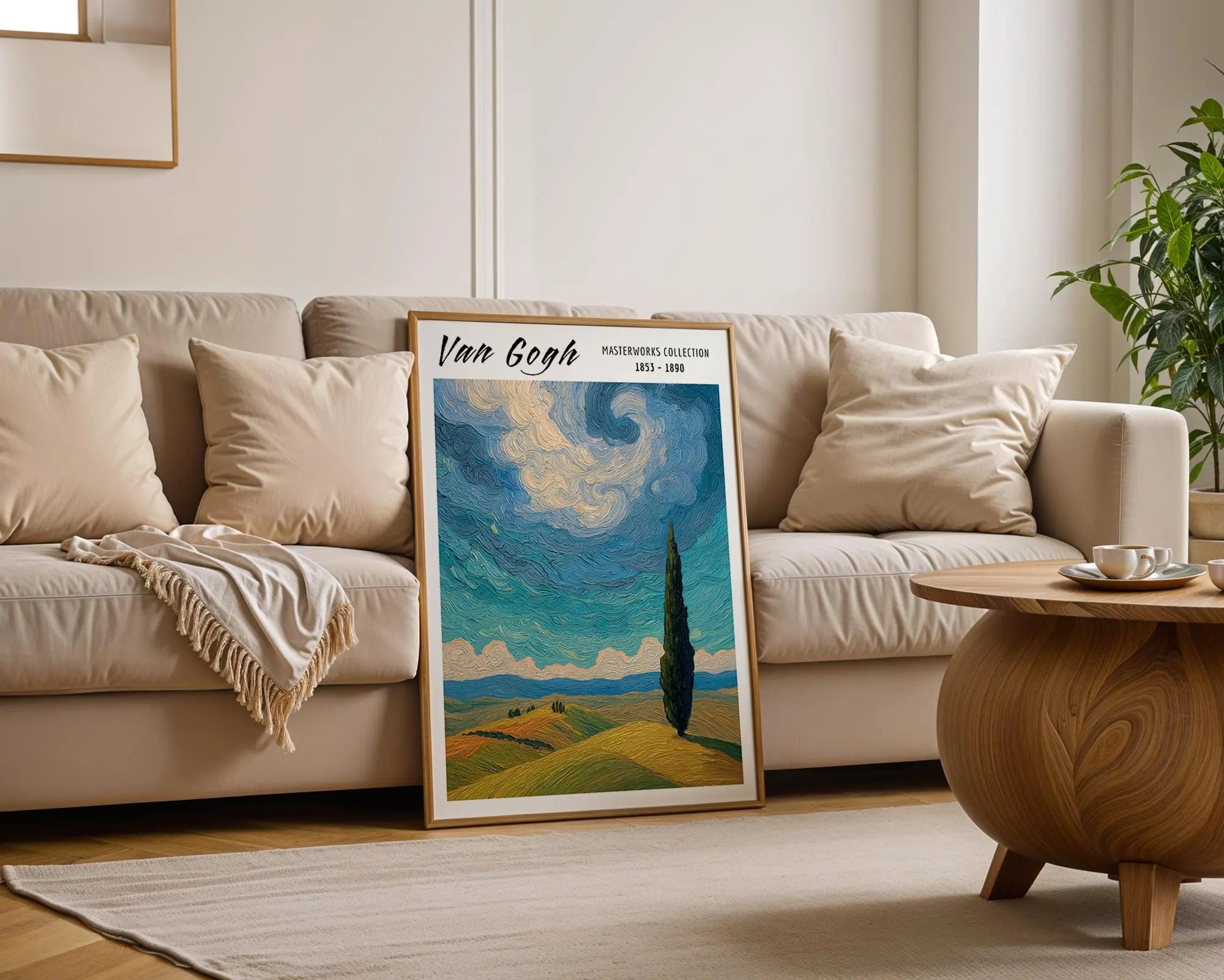 Van Gogh Print | Landscape  | Impressionist Rolling Hills Wall Art wall art print, modern home decor, unframed artwork by Nomad & Nest