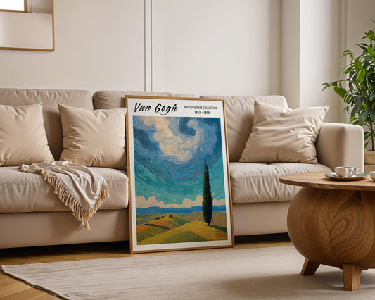 Van Gogh Print | Landscape  | Impressionist Rolling Hills Wall Art wall art print, modern home decor, unframed artwork by Nomad & Nest