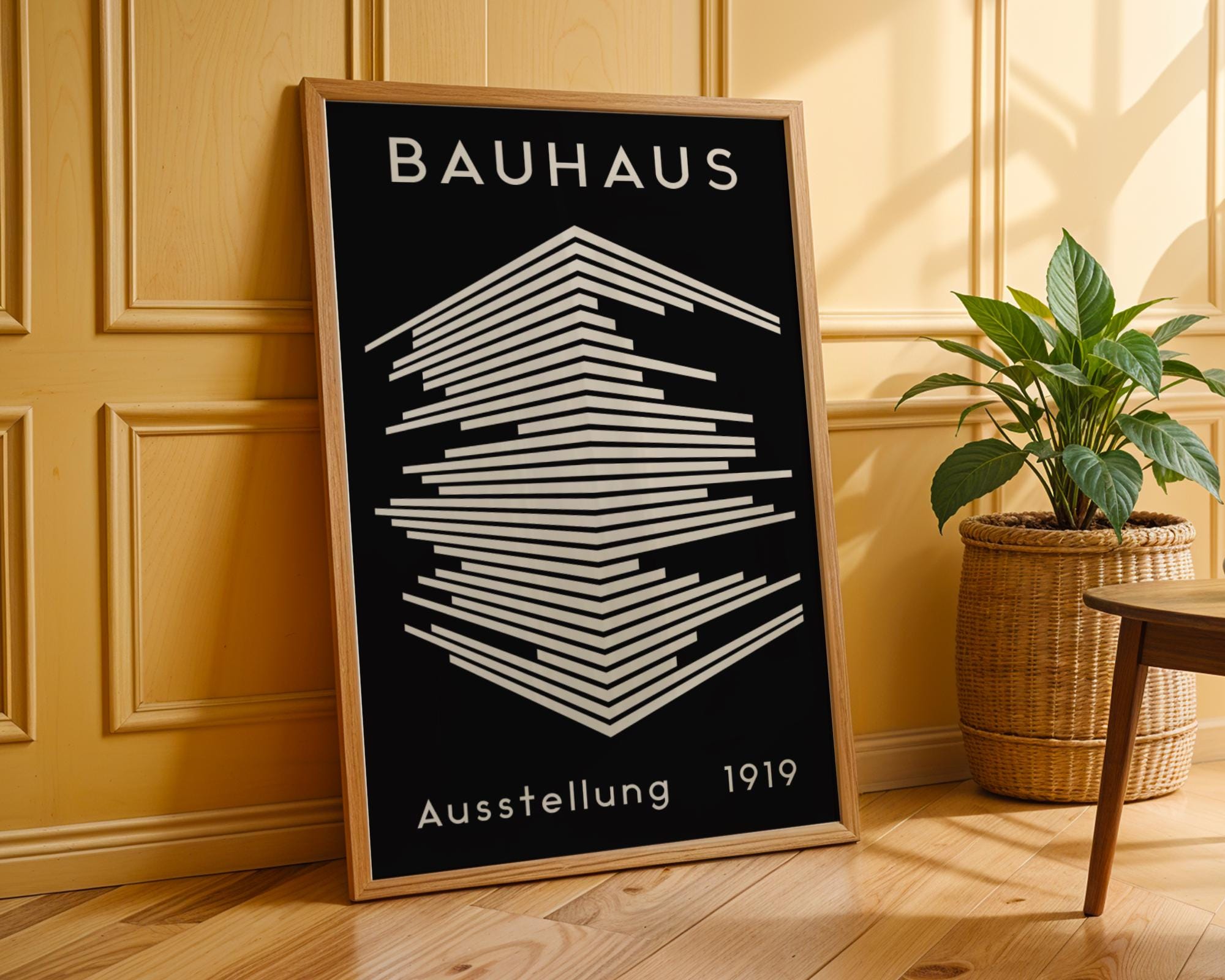Bauhaus Poster Exhibition Print | Minimalist Geometric Wall Art wall art print, modern home decor, unframed artwork by Nomad & Nest