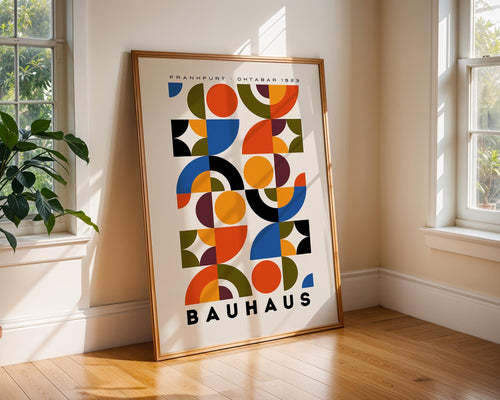 Bauhaus Poster Geometric Print | Mid Century Modern Art wall art print, modern home decor, unframed artwork by Nomad & Nest