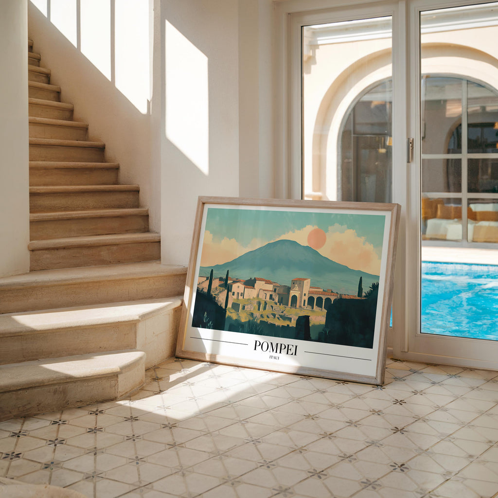 Pompeii Italy Art Print | Ancient Roman Ruins Poster wall art print, modern home decor, unframed artwork by Nomad & Nest