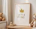 Playroom Ideas | Little Prince Nursery Print | Crown Neutral Wall Art wall art print, modern home decor, unframed artwork by Nomad & Nest