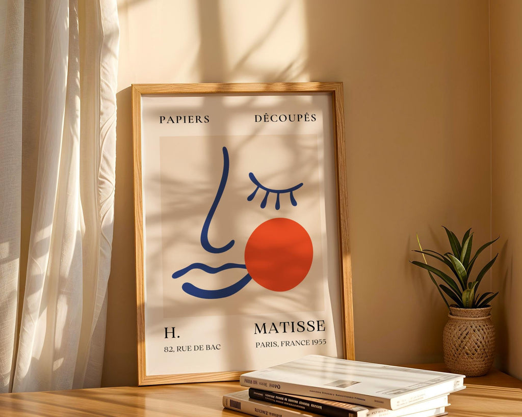 Henri Matisse Print | Style Abstract Face  | Bold Parisian Wall Art wall art print, modern home decor, unframed artwork by Nomad & Nest