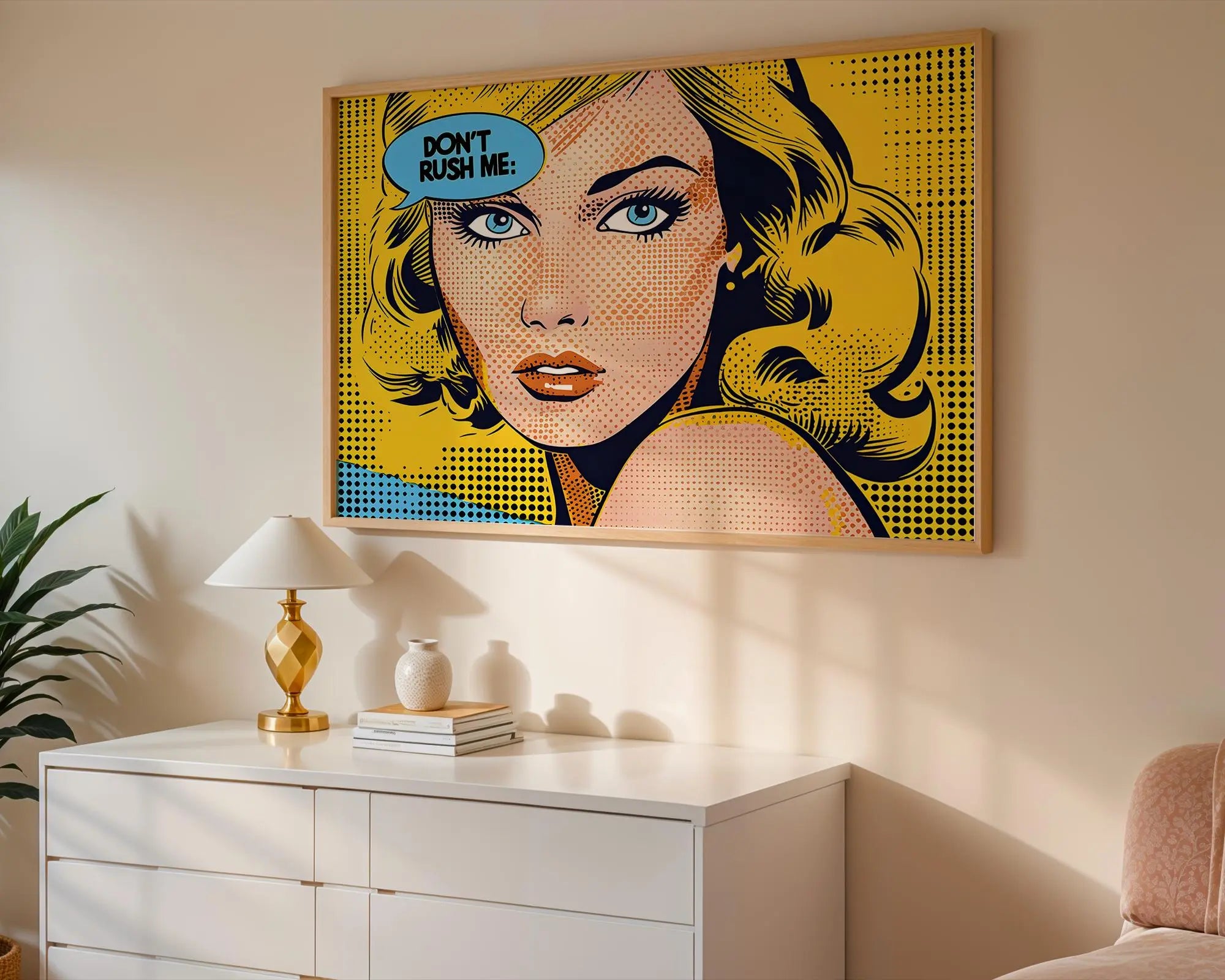 Modern Pop Art | Marilyn Monroe Print | Retro Comic Book Style wall art print, modern home decor, unframed artwork by Nomad & Nest