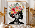 Positive Emotion | Women’s Rights Are Human Rights Wall Art | Equality Empowerment Decor wall art print, modern home decor, unframed artwork by Nomad & Nest