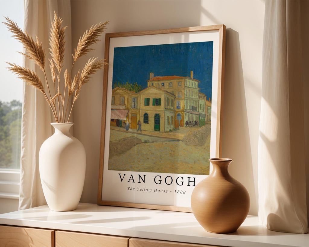 Van Gogh Print | The Yellow House  - Vintage Impressionist Architecture Art wall art print, modern home decor, unframed artwork by Nomad & Nest