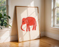 Elephant Art Print | Maximalist Safari Poster, Nature Gift wall art print, modern home decor, unframed artwork by Nomad & Nest