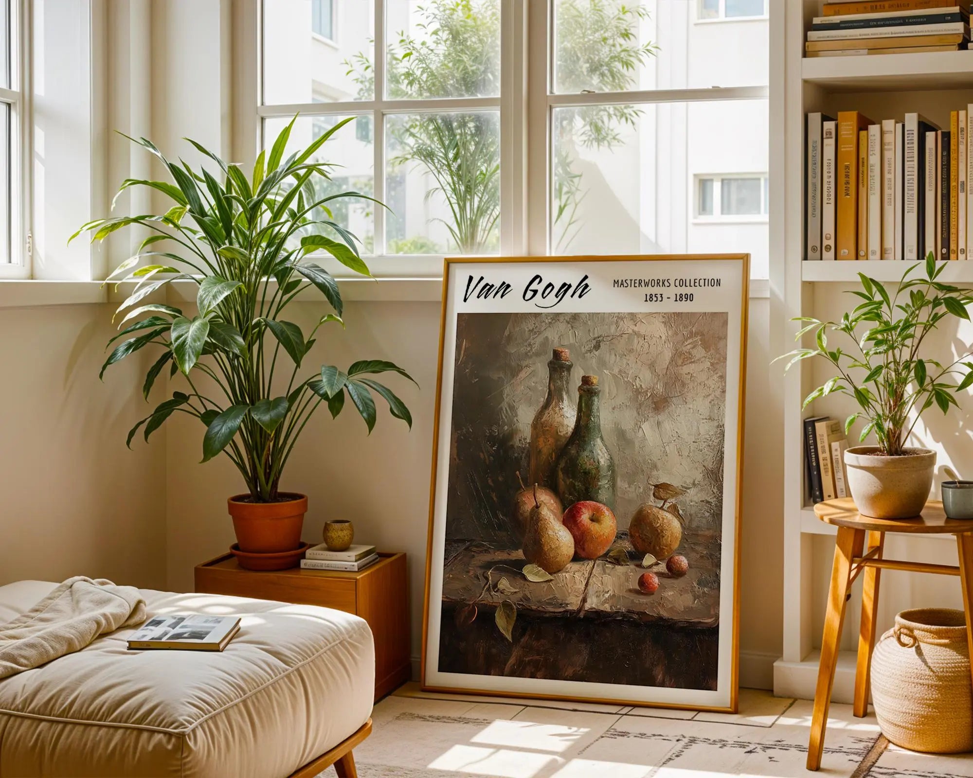 Van Gogh Print | Still Life  | Bottles and Fruit, Rustic Impressionist Art wall art print, modern home decor, unframed artwork by Nomad & Nest