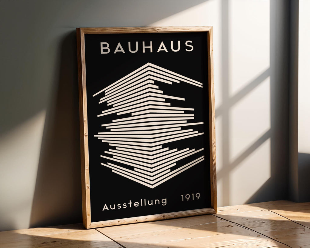Bauhaus Poster Exhibition Print | Minimalist Geometric Wall Art wall art print, modern home decor, unframed artwork by Nomad & Nest