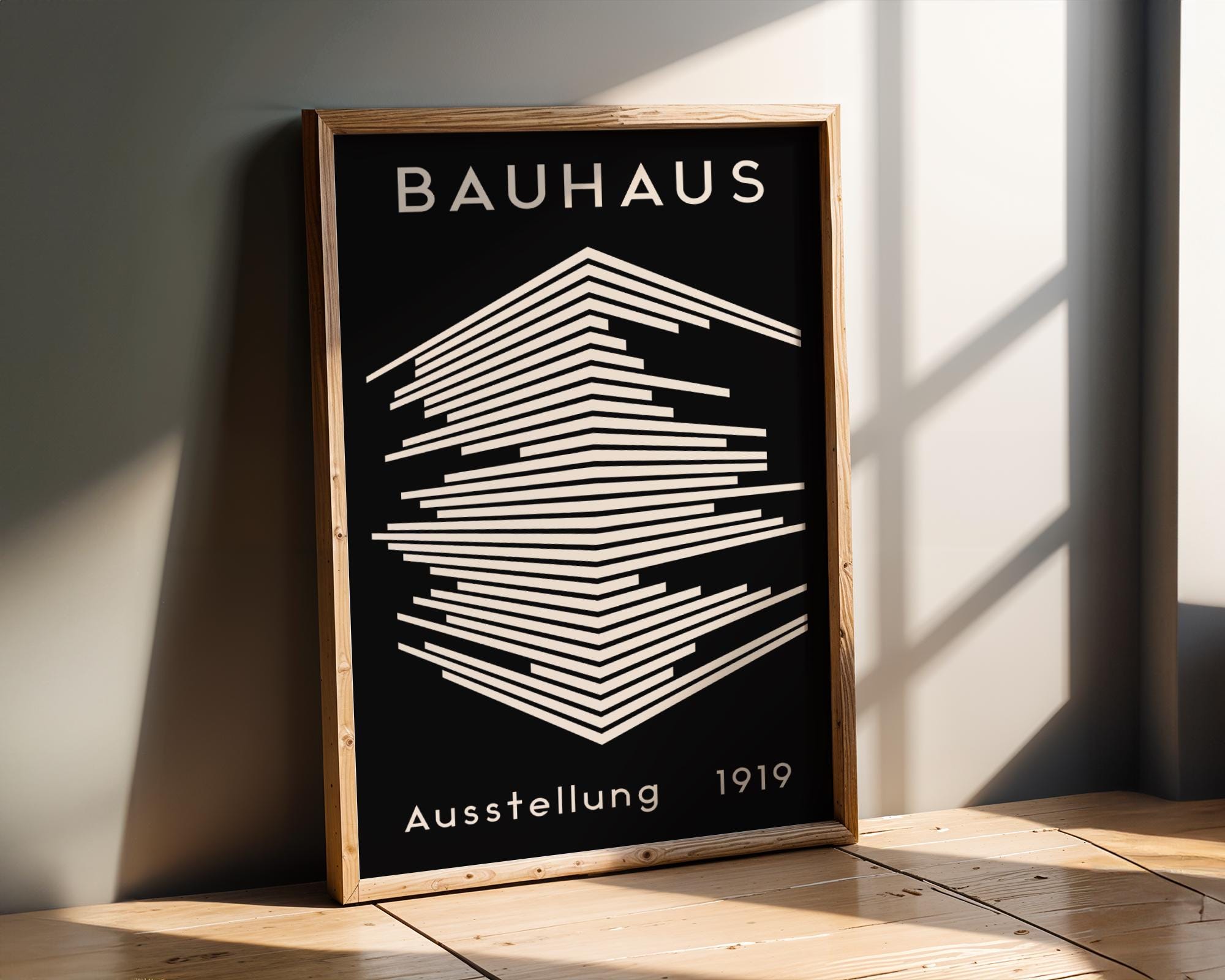 Bauhaus Poster Exhibition Print | Minimalist Geometric Wall Art wall art print, modern home decor, unframed artwork by Nomad & Nest
