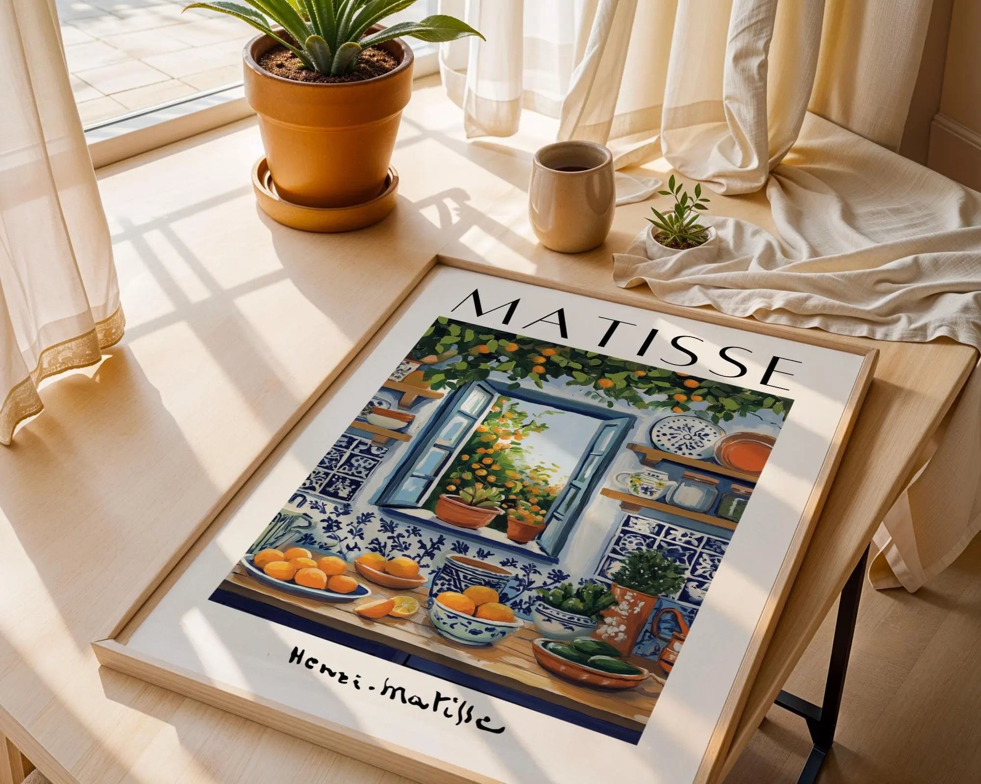 Henri Matisse Print | Kitchen  | Mediterranean Fruit, Open Window Poster wall art print, modern home decor, unframed artwork by Nomad & Nest