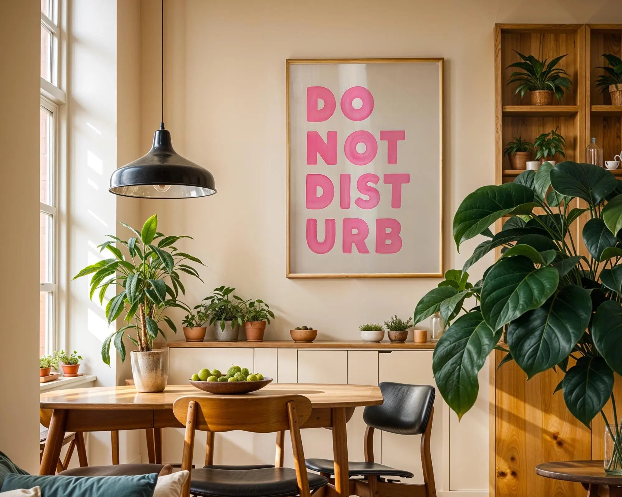 Do Not Disturb Print | Pink Typography, Minimal Art wall art print, modern home decor, unframed artwork by Nomad & Nest