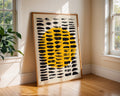 Yellow Sun Abstract Print | Modern Brushstroke Wall Art wall art print, modern home decor, unframed artwork by Nomad & Nest
