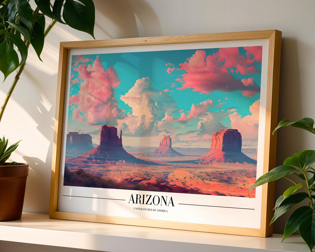 Monument Valley Print | Arizona Desert Travel Poster, Boho Wall Art wall art print, modern home decor, unframed artwork by Nomad & Nest