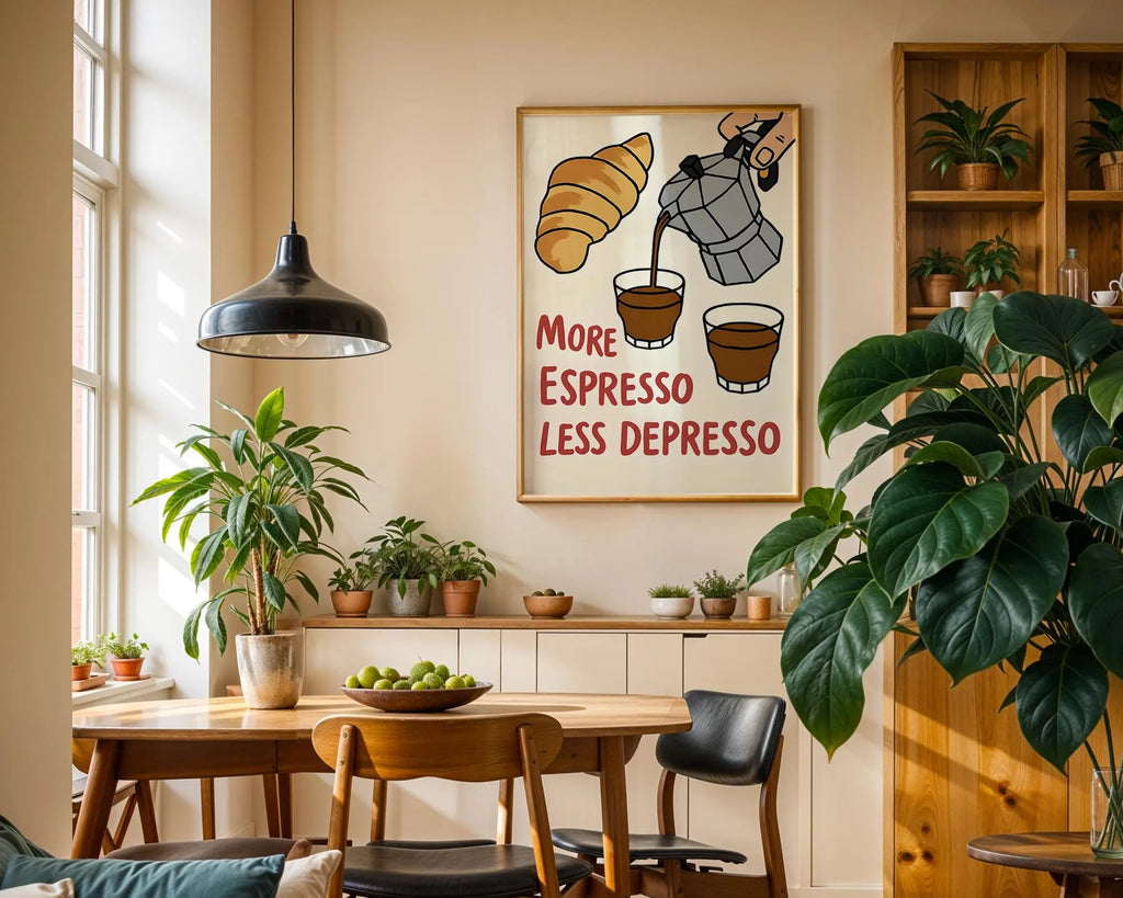 Espresso Quote Print | Funny Kitchen Wall Art wall art print, modern home decor, unframed artwork by Nomad & Nest