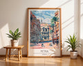 Petra Jordan Art Print | Ancient Architecture Travel Poster wall art print, modern home decor, unframed artwork by Nomad & Nest