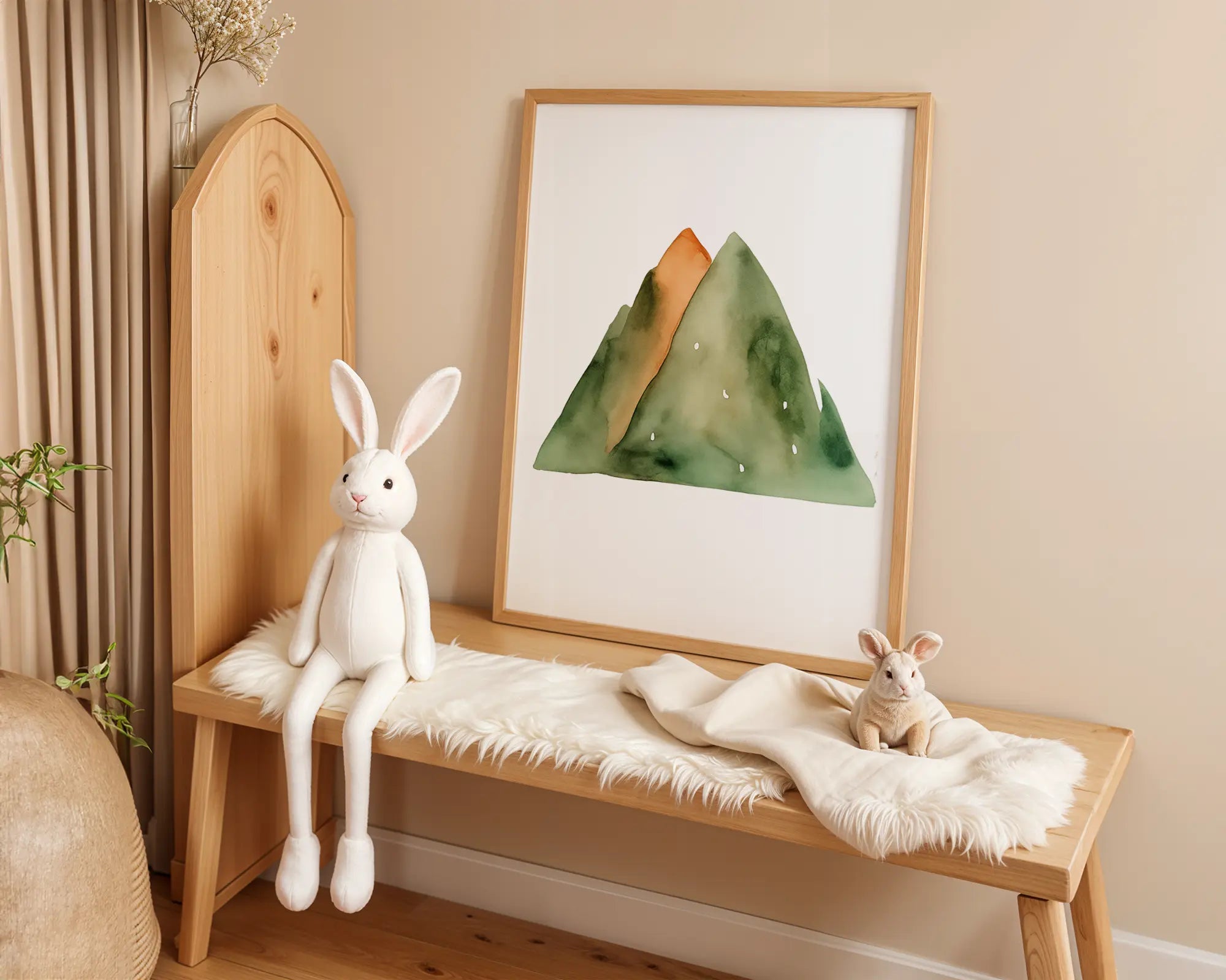 Playroom Ideas | Mountain Nursery Wall Art Adventure Landscape Print wall art print, modern home decor, unframed artwork by Nomad & Nest