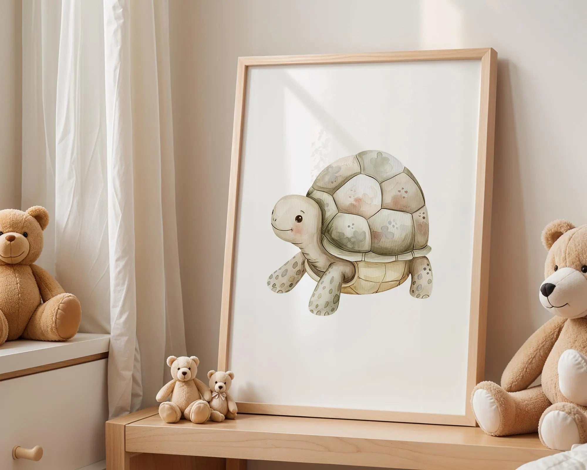 Playroom Ideas | Tortoise Nursery Wall Art | Turtle Animal Baby Decor wall art print, modern home decor, unframed artwork by Nomad & Nest