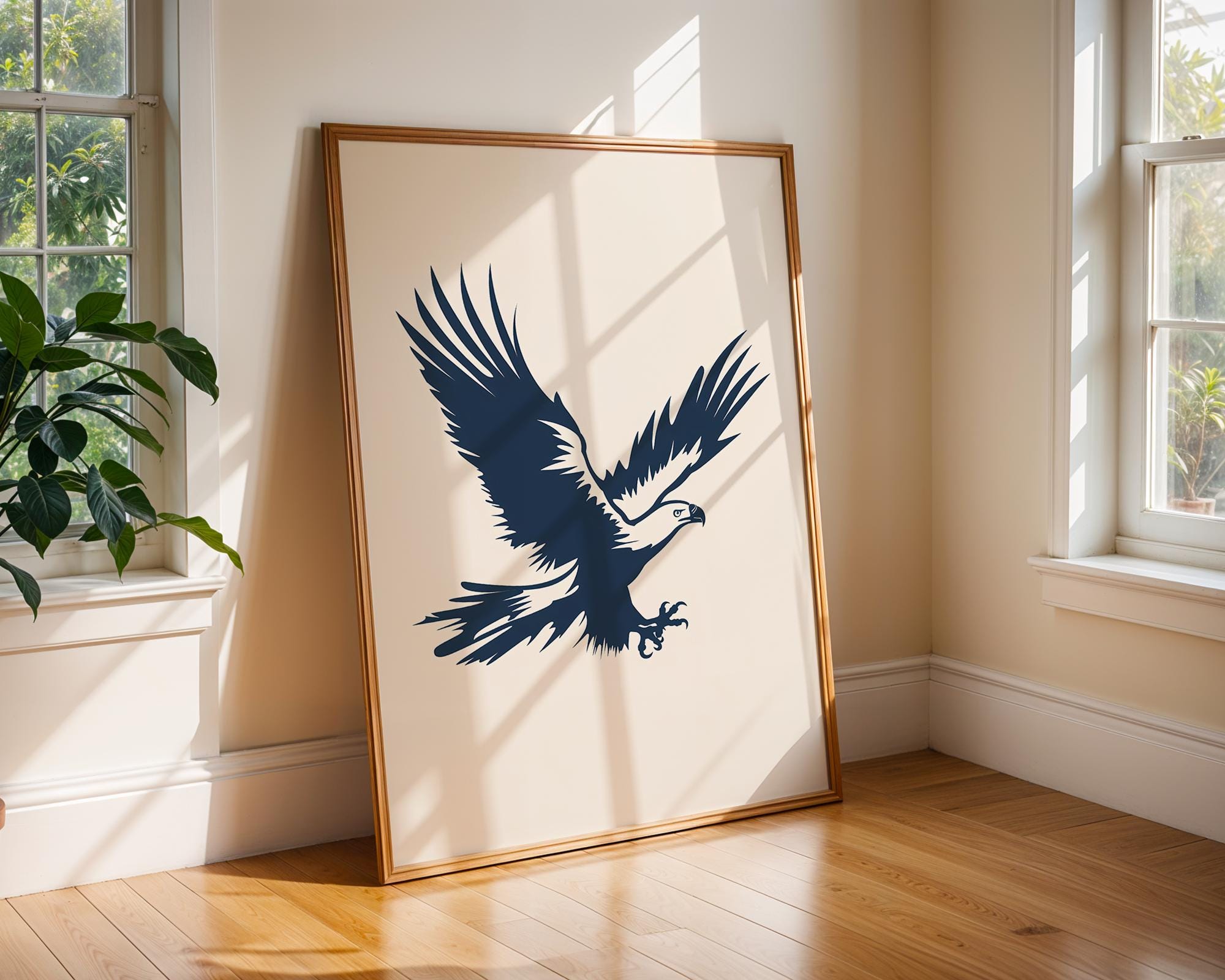 Majestic Eagle Print | Scandinavian Nature Art wall art print, modern home decor, unframed artwork by Nomad & Nest