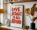 Positive Emotion | Love Actually Quote Wall Art | Romantic Typography Print | Valentine Home Decor | Feel Good Movie Poster wall art print, modern home decor, unframed artwork by Nomad & Nest