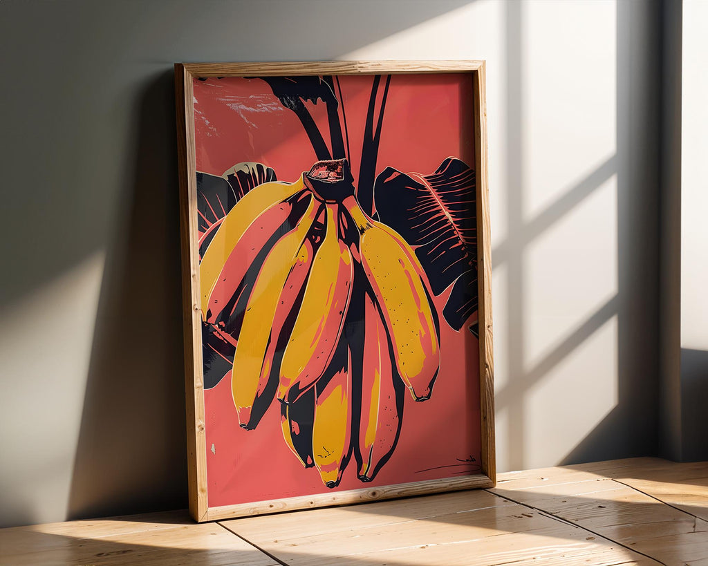 Modern Pop Art | Banana  Print | Retro Kitchen  Decor wall art print, modern home decor, unframed artwork by Nomad & Nest