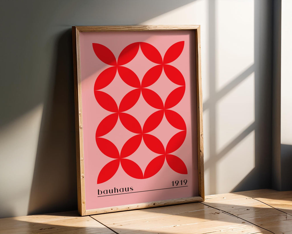Bauhaus Poster Geometric Art Print | Mid-Century Modern Minimalist wall art print, modern home decor, unframed artwork by Nomad & Nest