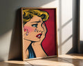 Modern Pop Art | Crying Woman  Print | Vintage Comic Book Style wall art print, modern home decor, unframed artwork by Nomad & Nest