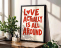 Love Actually Quote Print | Romantic Movie Poster wall art print, modern home decor, unframed artwork by Nomad & Nest