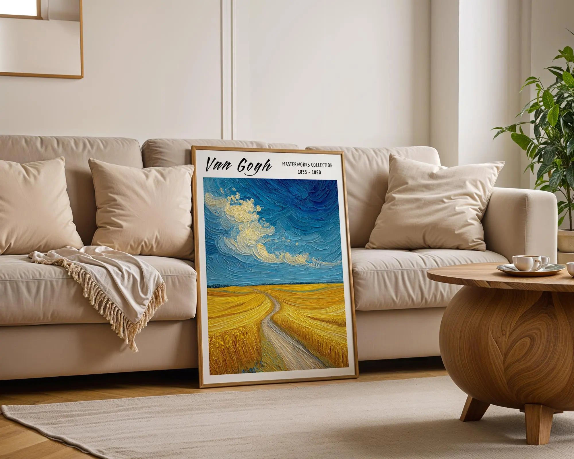 Van Gogh Print | Wheatfield  | Impressionist Landscape Wall Art wall art print, modern home decor, unframed artwork by Nomad & Nest