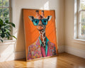 Giraffe in Sunglasses Wall Art | Retro Pop Print wall art print, modern home decor, unframed artwork by Nomad & Nest