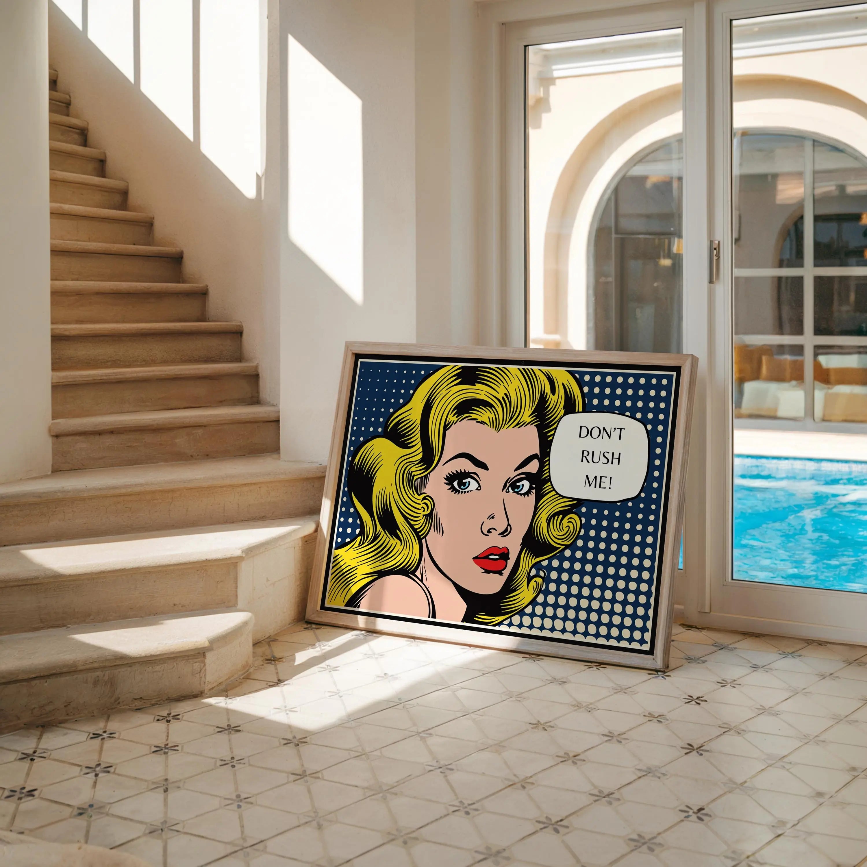 Modern Pop Art | Marilyn Style Print | Retro Comic  Decor wall art print, modern home decor, unframed artwork by Nomad & Nest