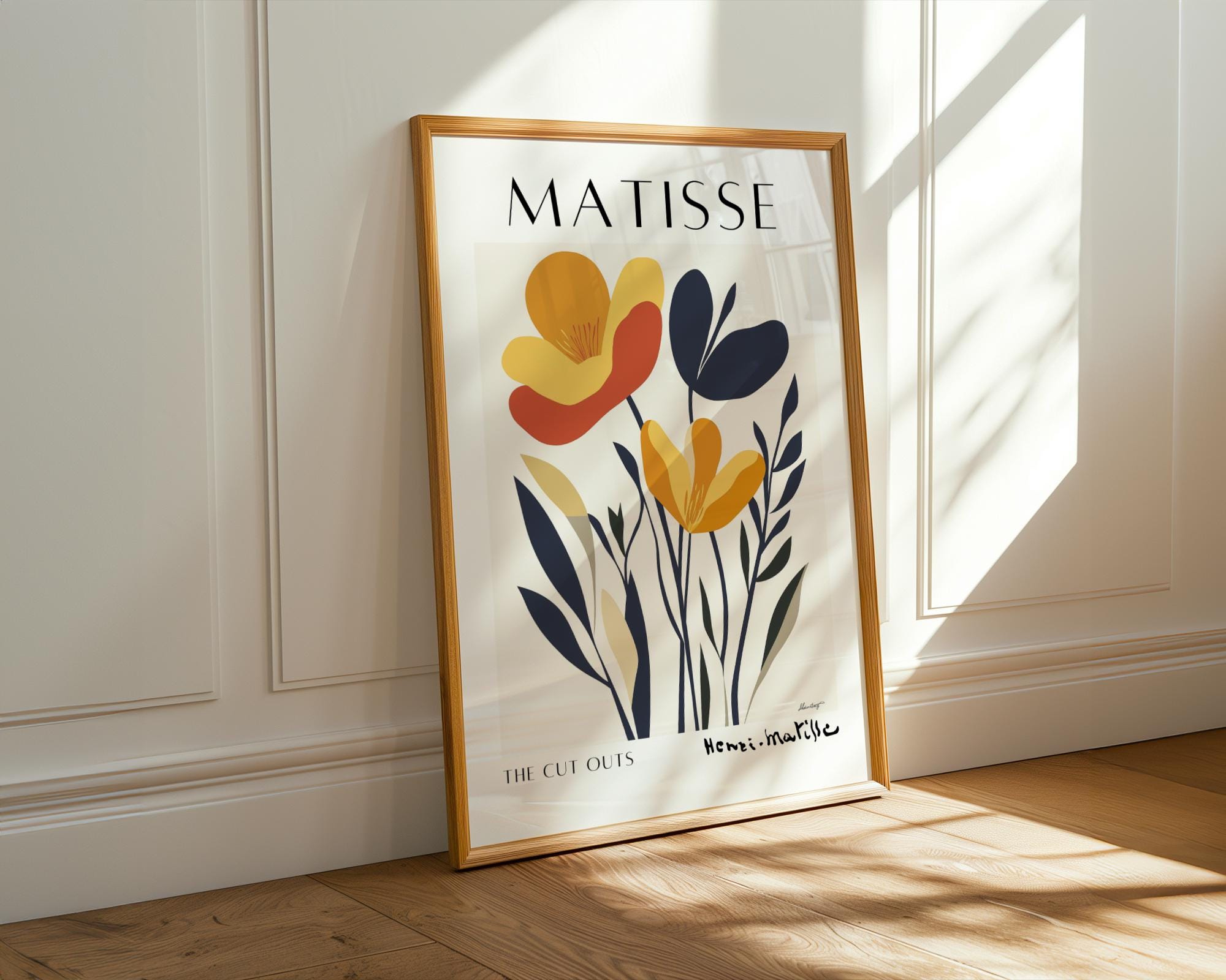 Henri Matisse Print | Inspired Floral  | Minimalist Botanical Wall Art wall art print, modern home decor, unframed artwork by Nomad & Nest