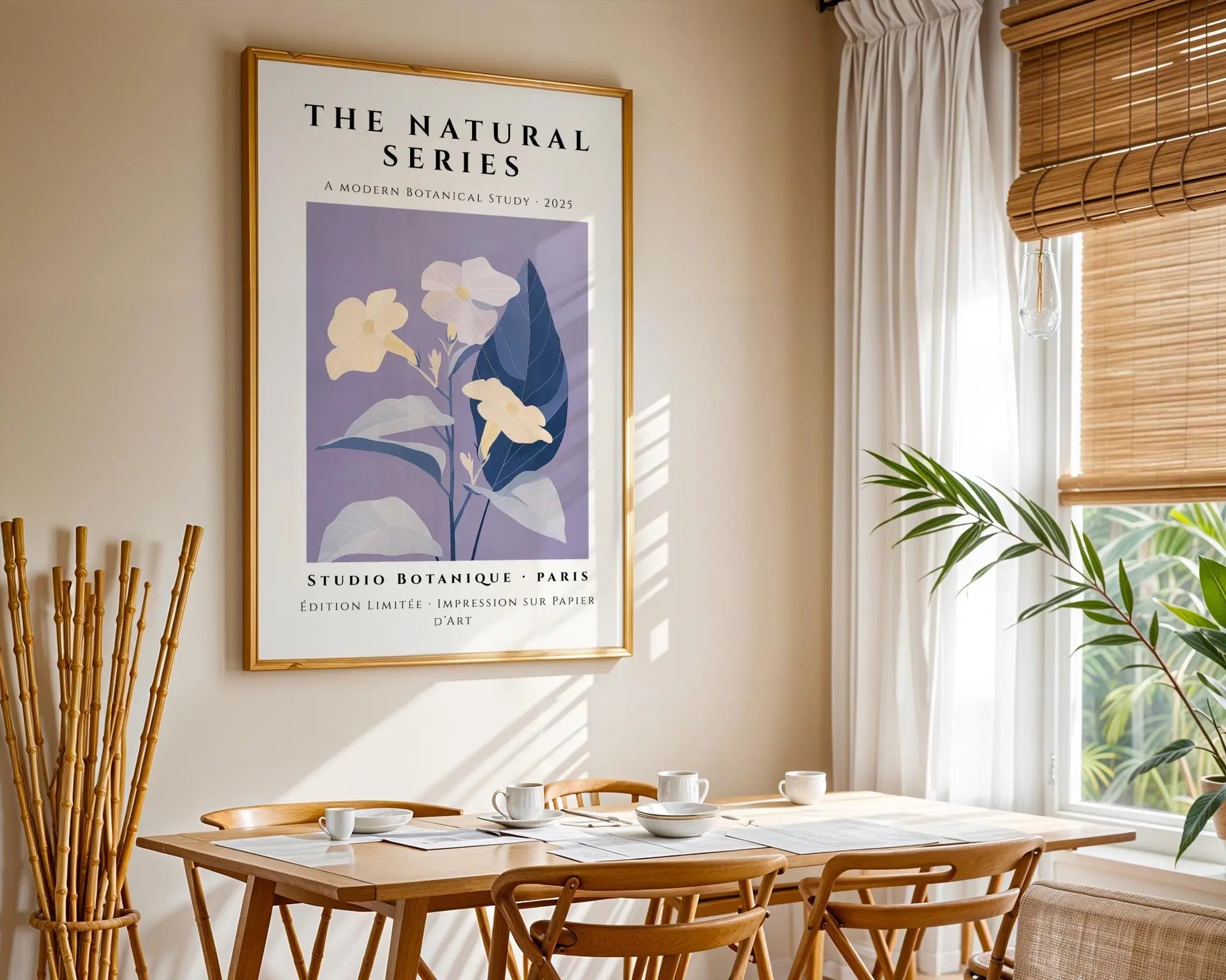 Bellflower Botanical Art Print • Modern Pastel Wall Decor wall art print, modern home decor, unframed artwork by Nomad & Nest