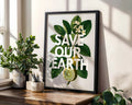 Positive Emotion | Save Our Earth Wall Art | Botanical Environmental Print | Eco Conscious Home Decor | Nature Illustration Poster wall art print, modern home decor, unframed artwork by Nomad & Nest