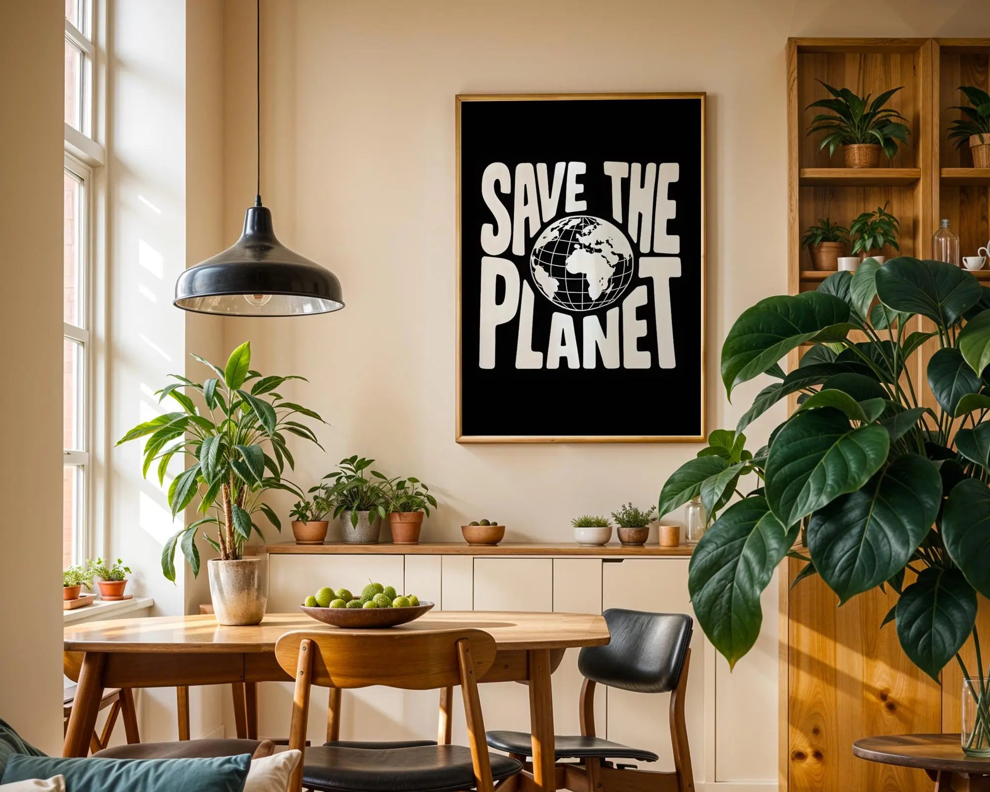 Save The Planet Poster | Environmental Typography Art wall art print, modern home decor, unframed artwork by Nomad & Nest