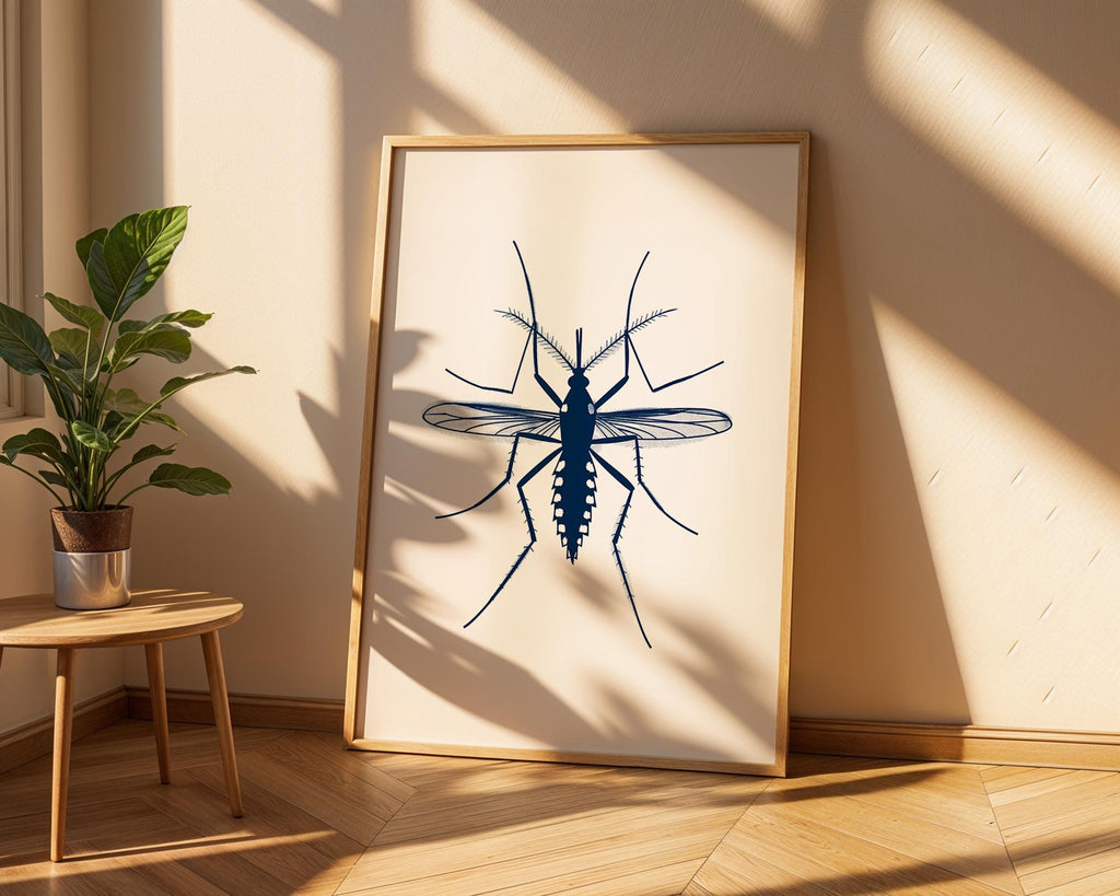 Mosquito Wall Art Print | Modern Insect Decor wall art print, modern home decor, unframed artwork by Nomad & Nest