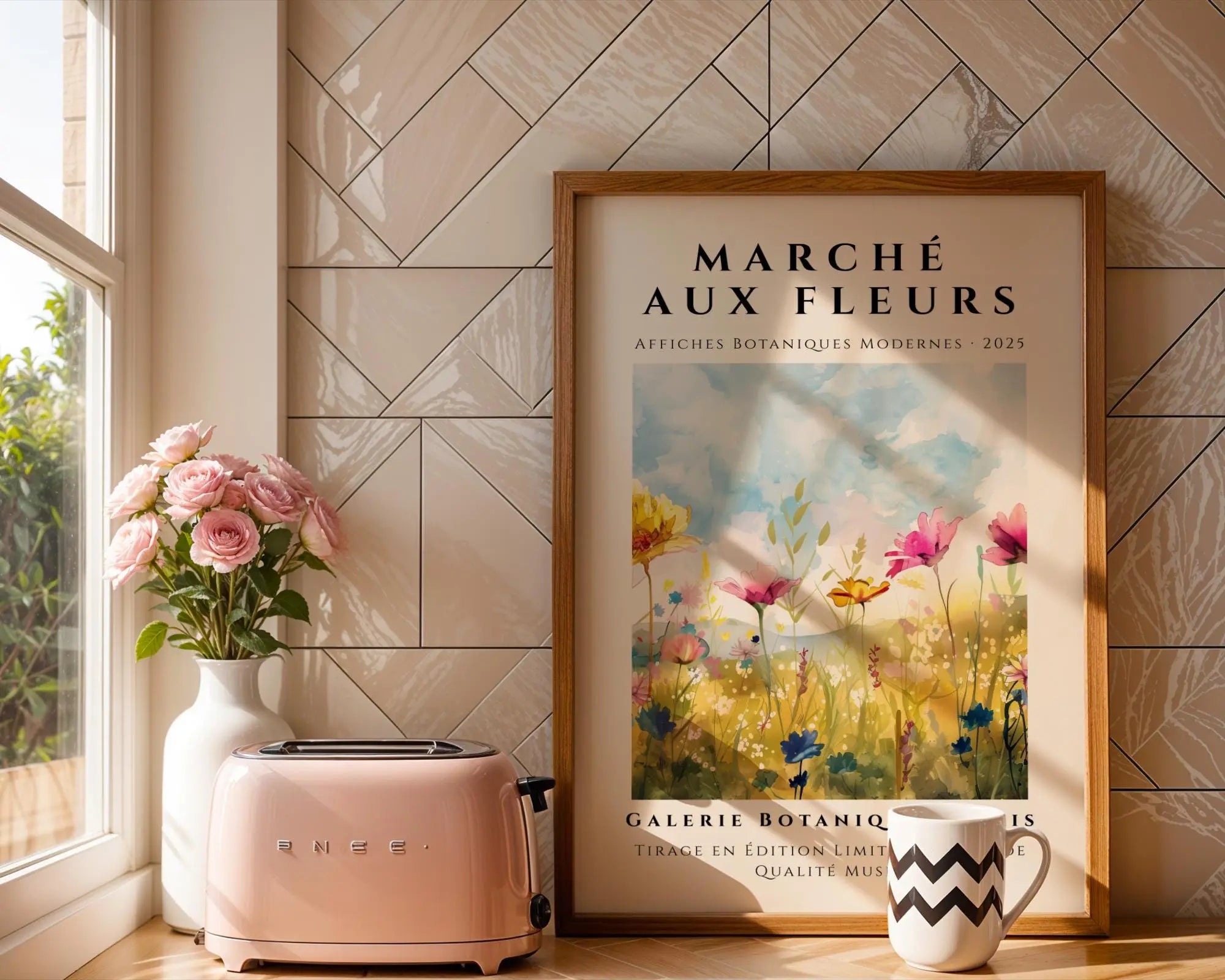 Wildflower Botanical Print | French Country Cottage Decor wall art print, modern home decor, unframed artwork by Nomad & Nest