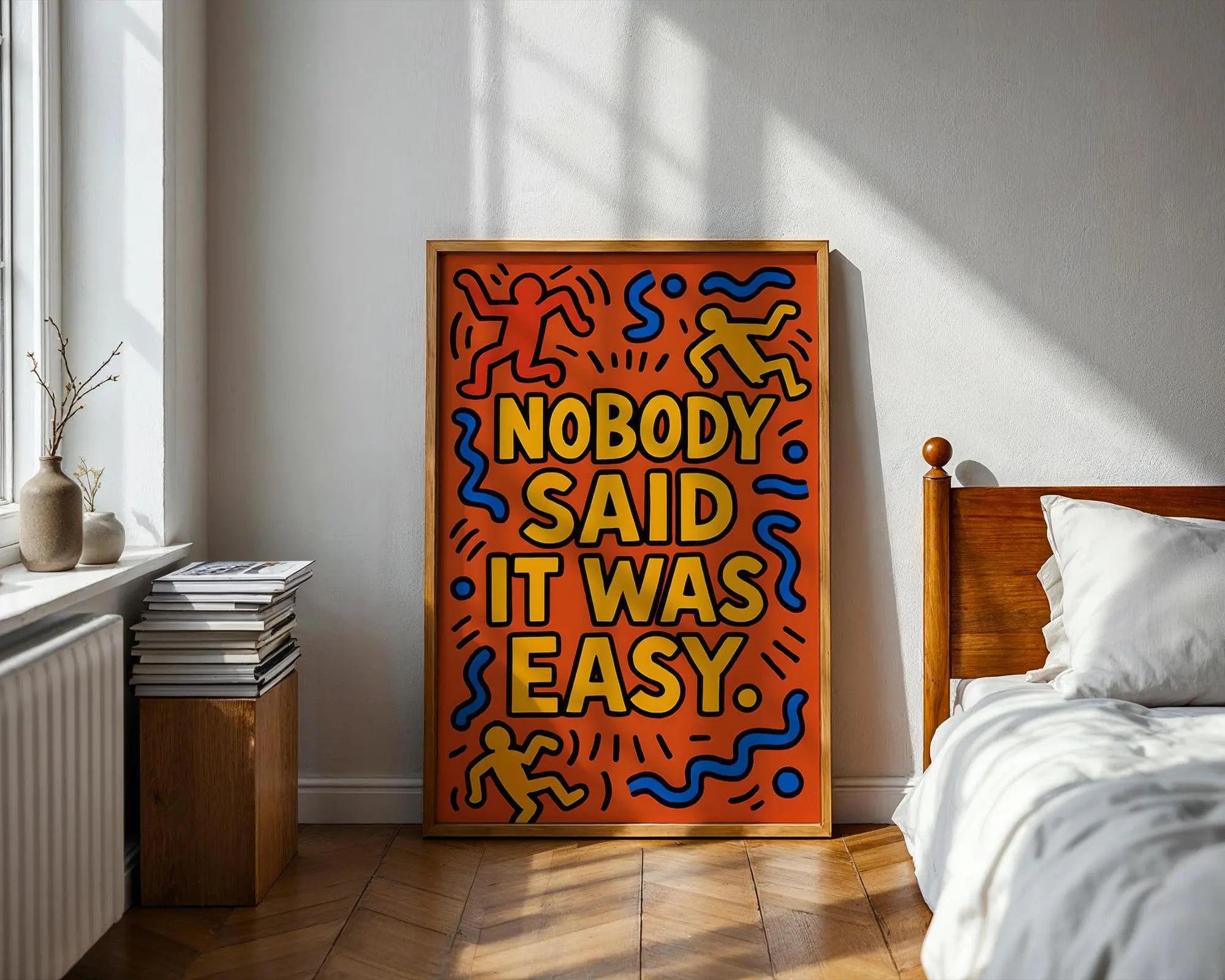 Motivational Typography Art Print | Bold Pop Art Poster wall art print, modern home decor, unframed artwork by Nomad & Nest