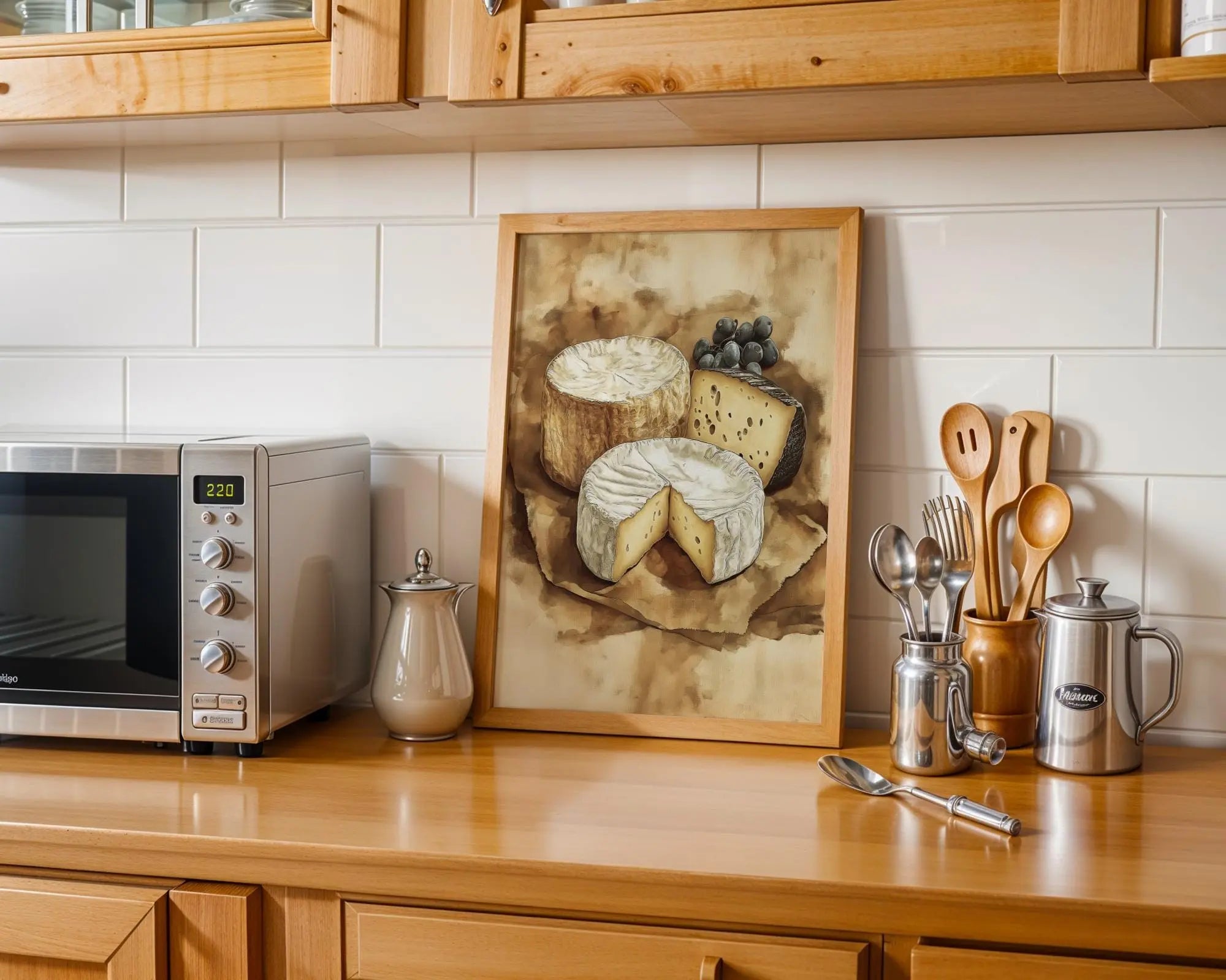 French Cheese Print • Vintage Kitchen Wall Art wall art print, modern home decor, unframed artwork by Nomad & Nest