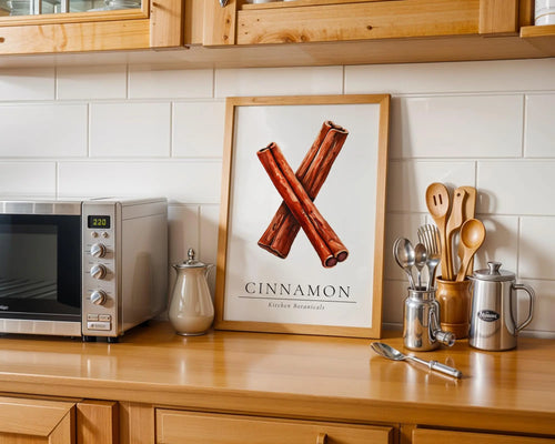 Cinnamon Stick Botanical Print • Rustic Kitchen Spice Art wall art print, modern home decor, unframed artwork by Nomad & Nest
