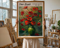 Van Gogh Print | Poppies  | Red Floral Impressionist Art Poster wall art print, modern home decor, unframed artwork by Nomad & Nest
