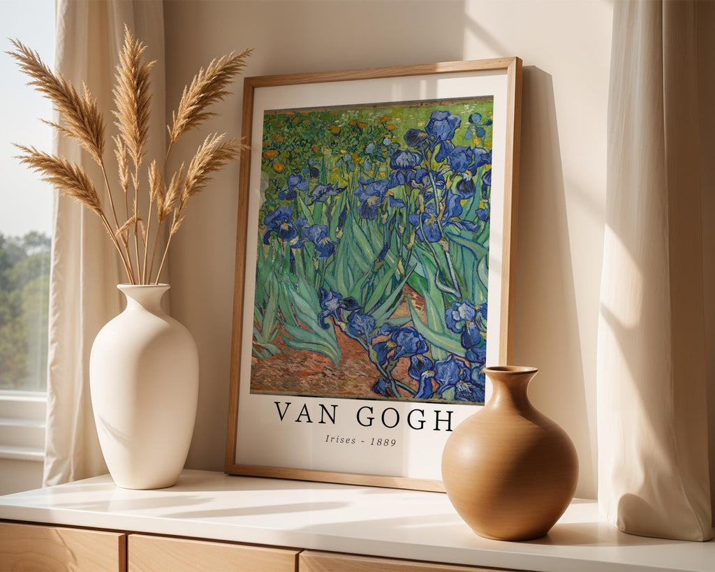 Van Gogh Print | Irises  - Vintage Botanical Art (Museum Quality) wall art print, modern home decor, unframed artwork by Nomad & Nest