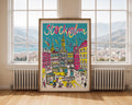 Stockholm Sweden Poster | Colorful Hand-Drawn Cityscape Art Print wall art print, modern home decor, unframed artwork by Nomad & Nest