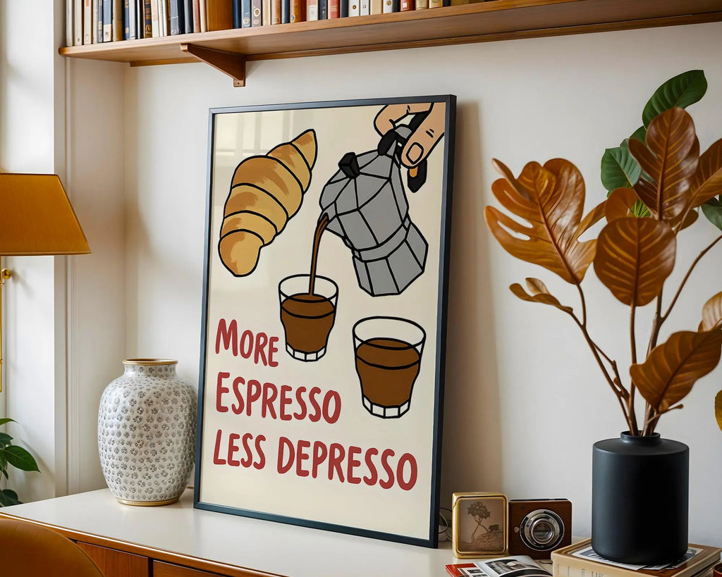 Espresso Quote Print | Funny Kitchen Wall Art wall art print, modern home decor, unframed artwork by Nomad & Nest