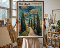 Van Gogh Print | Cypress Trees  | Impressionist Landscape Art wall art print, modern home decor, unframed artwork by Nomad & Nest