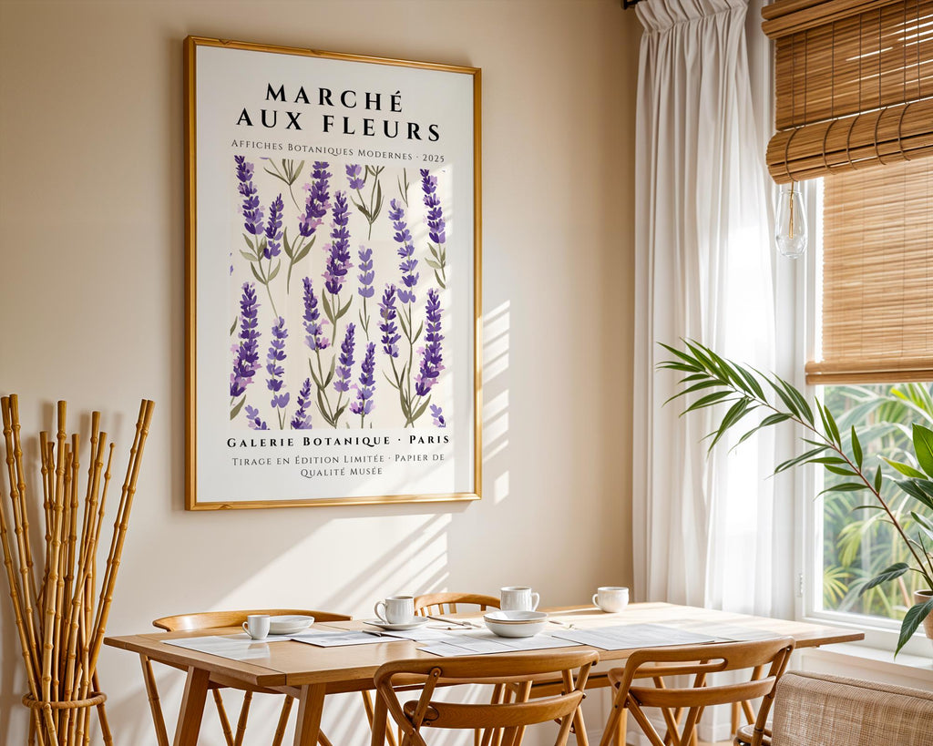 Lavender Botanical Print | French Violet Floral Wall Art wall art print, modern home decor, unframed artwork by Nomad & Nest