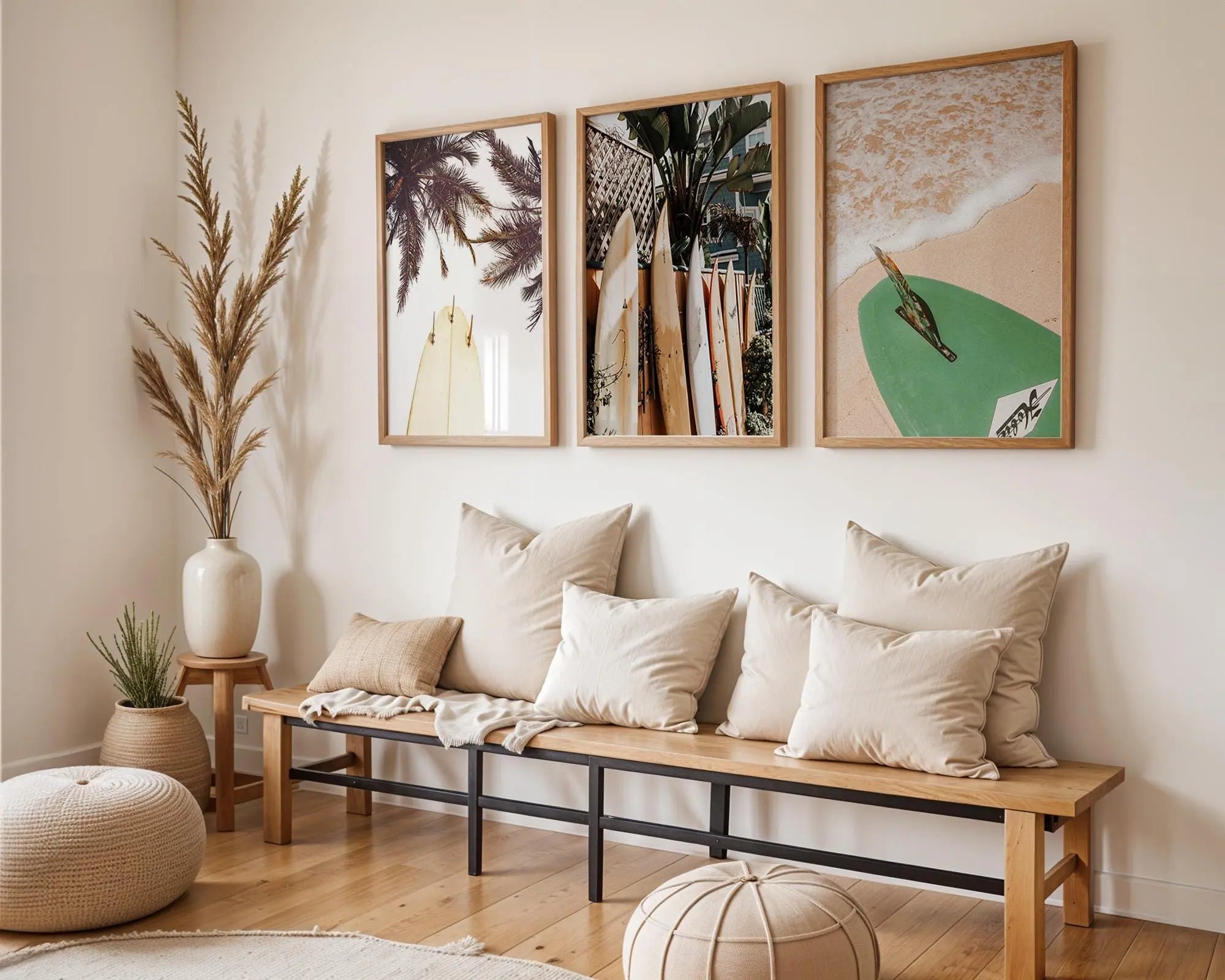 Colourful Prints | Surfboard Photography Print Set, Coastal Living Room Wall Art wall art print, modern home decor, unframed artwork by Nomad & Nest