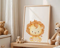 Playroom Ideas | Lion Nursery Print | Cute Safari Animal Wall Art wall art print, modern home decor, unframed artwork by Nomad & Nest