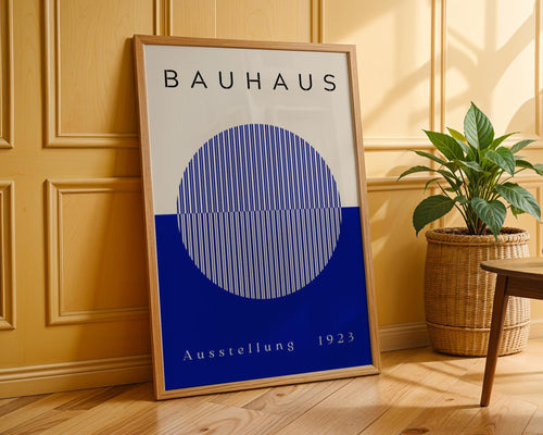 Bauhaus Poster Circle Art Print | Mid-Century Modern Geometric wall art print, modern home decor, unframed artwork by Nomad & Nest