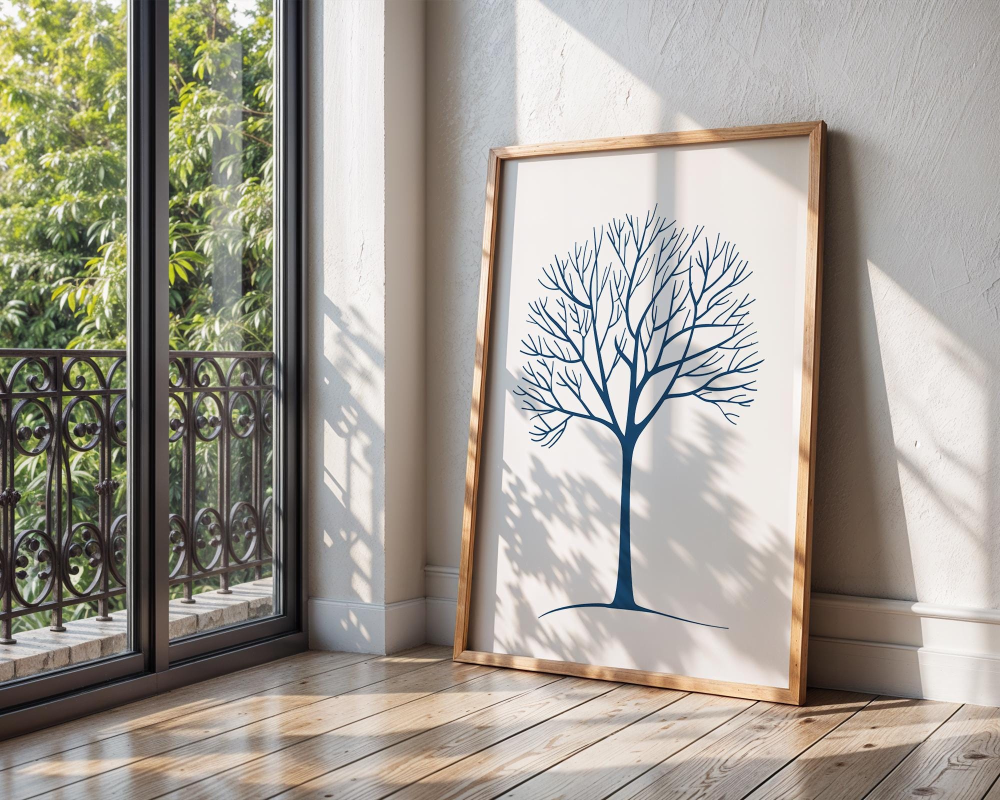 Minimalist Bare Tree Print | Modern Nature Wall Art wall art print, modern home decor, unframed artwork by Nomad & Nest